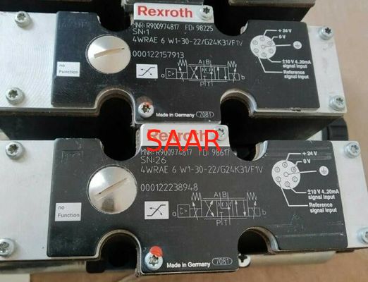 Rexroth R900974817 4WRAE6W1-30-2X / G24K31 / F1V 4WRAE6W1-30-22 / G24K31 / F1V Proporcjonalny zawór kierunkowy