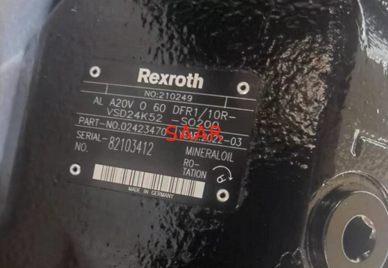 Podwójna pompa hydrauliczna Rexroth o zmiennym tłoku ALA20VO60DFR1 / 10R-VSD24K52-SO200 A20VO Seria 10