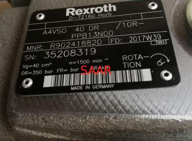 R902418820 A4VSO40DR/10R-PPB13N00 Rexroth A4VSO40DR Typ osiowej pompy o zmiennej tłoku