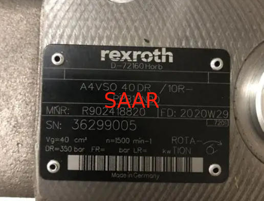 R902418820 A4VSO40DR/10R-PPB13N00 Pompa tłokowa Rexroth serii A4VSO40 Dostępna na magazynie